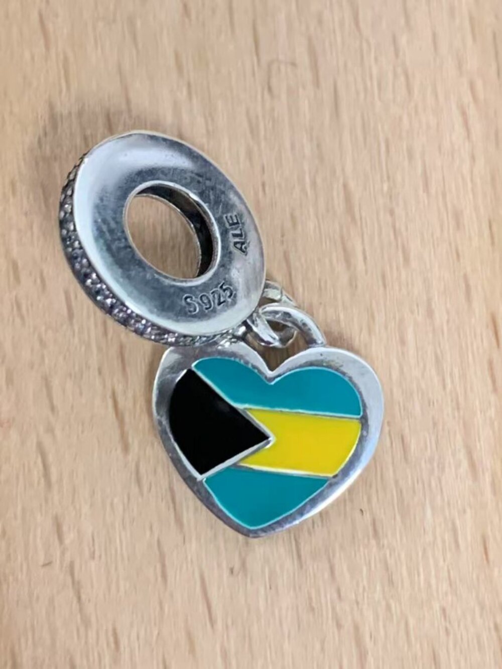 Pandora Exclusive Bahamas Flag Charm, S925 Silver Jewelry Bracelets